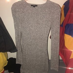 Gray bodycon dress